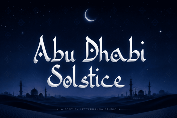Abu Dhabi Solstice Font for Elegant Craft Projects