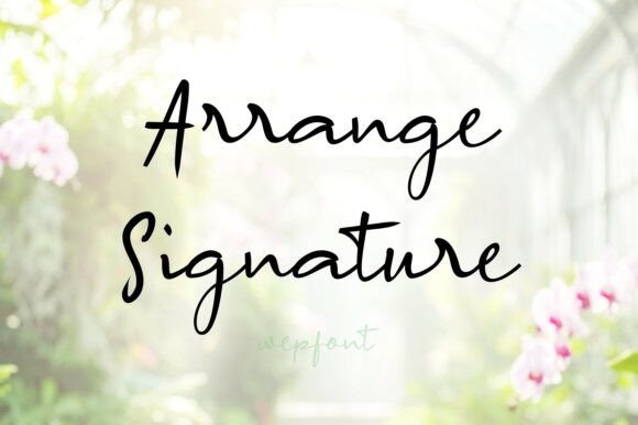 Arrange Signature Font: Authentic Script for Digital Campaigns