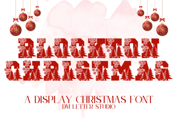 Blockton Christmas Font for Bold Holiday Web Design