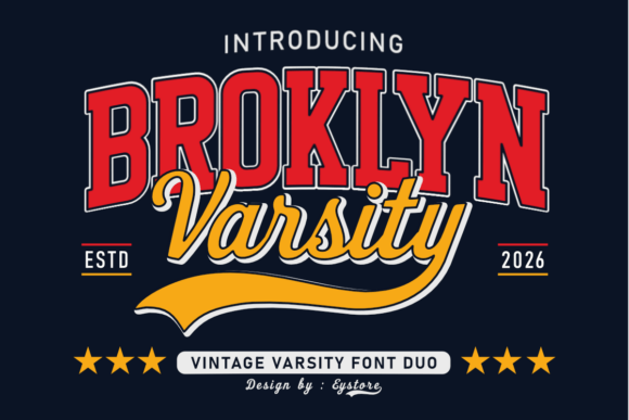 Broklyn Varsity Font: Vintage Style for Modern Campaigns