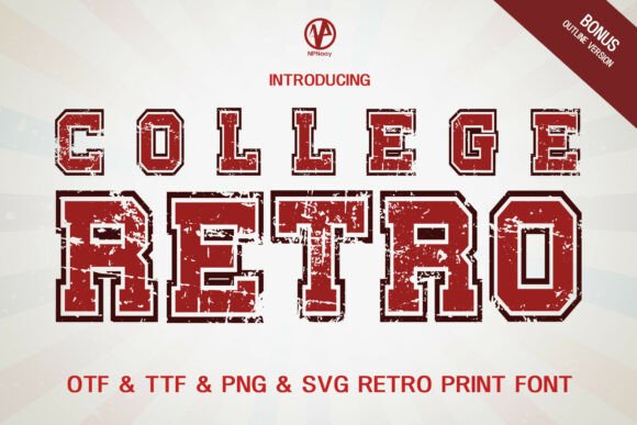 College Retro Font: A Slab Serif for Bold Campaigns