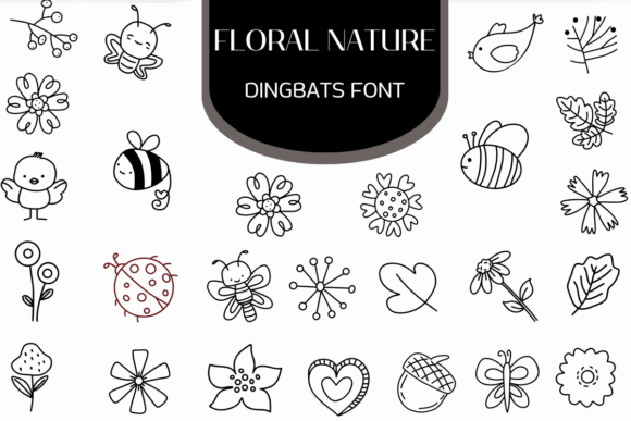 Floral Nature Font: Adding Organic Charm to Web Layouts