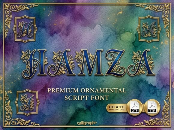 Hamza Font: Elevating Web Design with Regal Script