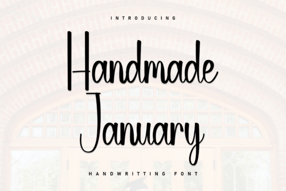 Handmade January Font: Authentic Campaign Visuals