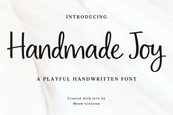 Handmade Joy Font: Adding Warmth to Editorial Design
