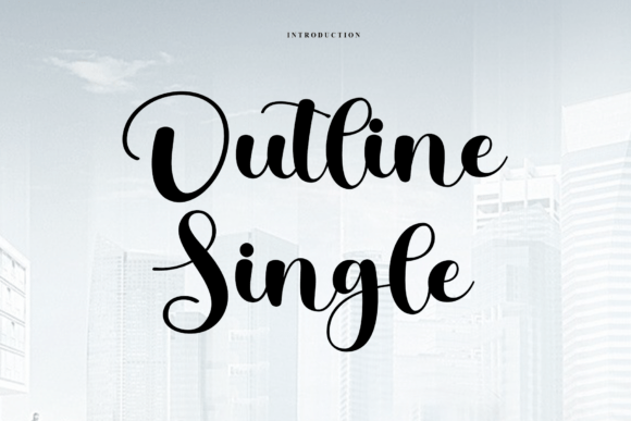 Outline Single Font: A Handwritten Touch for Makers