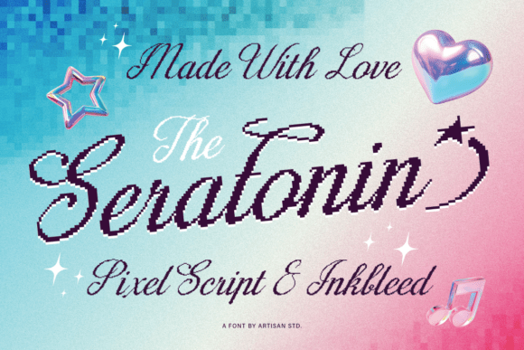Seratonin Font: Retro-Futuristic Script for Web Design