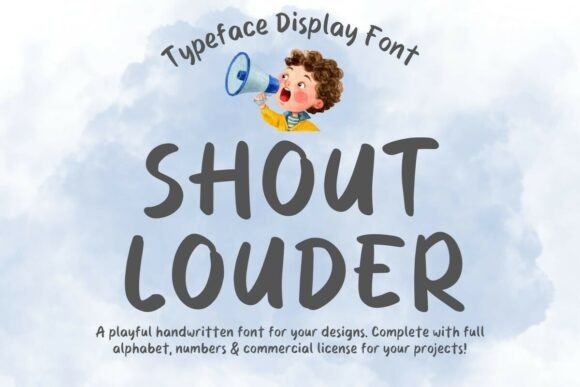 Shout Louder Font: Warm Typography for Web Design
