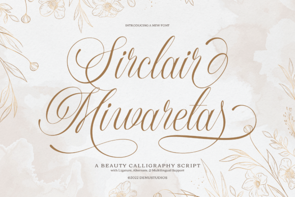 Sirclair Miwareta Font: Refined Script for Editorial Design