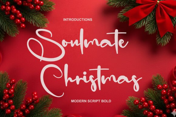 Soulmate Christmas Font for Handmade Crafts