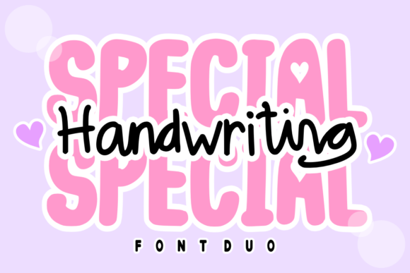 Special Handwriting Duo: A Playful Font for Editorial Design
