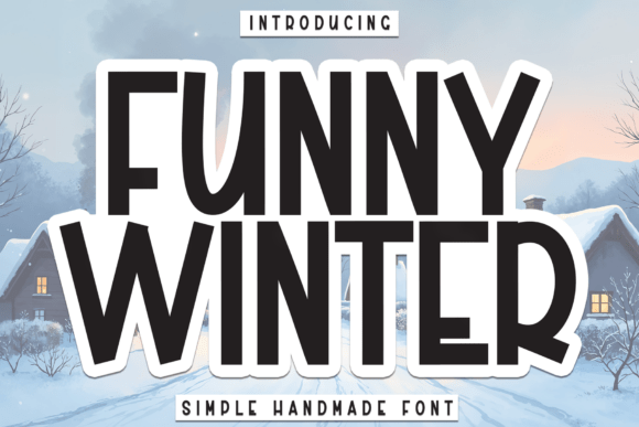 Testing the Funny Winter Font in a Real Branding Project