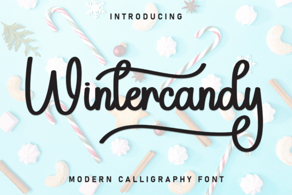 Wintercandy Font: Whimsical Charm for Handmade Labels